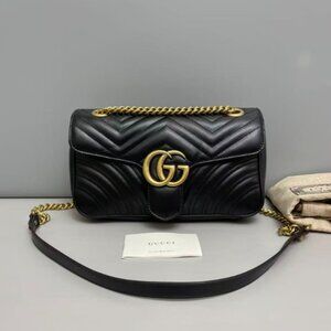 Gucci GG Marmont Black Shoulder Bag